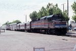 AMTK 252 combined Desert Wind and Pioneer trains at SLC